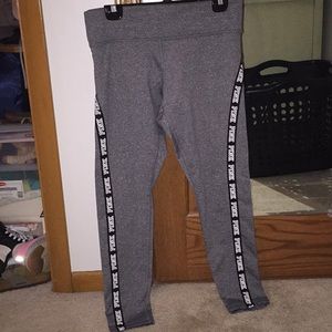 FLEECE LINED PINK LEGGINGS